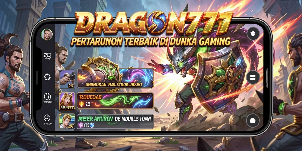 Tampilan gameplay seru dan mendebarkan di DRAGON777 saat bertarung.
