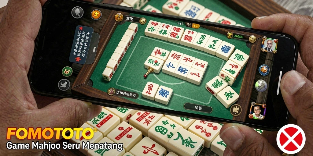 FOMOTOTO menampilkan gameplay Mahjong yang seru dan menantang.