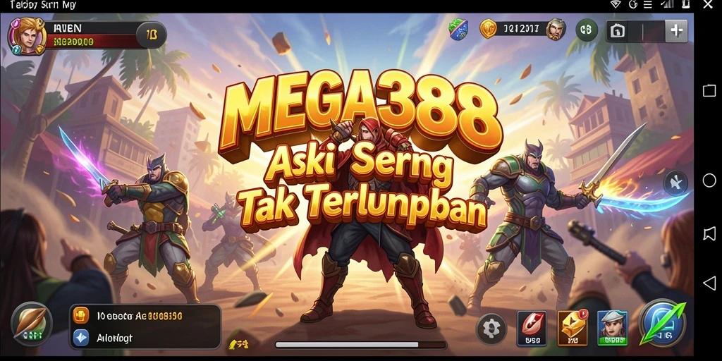 Tangkapan layar gameplay MEGA388 menampilkan aksi seru dan intens.