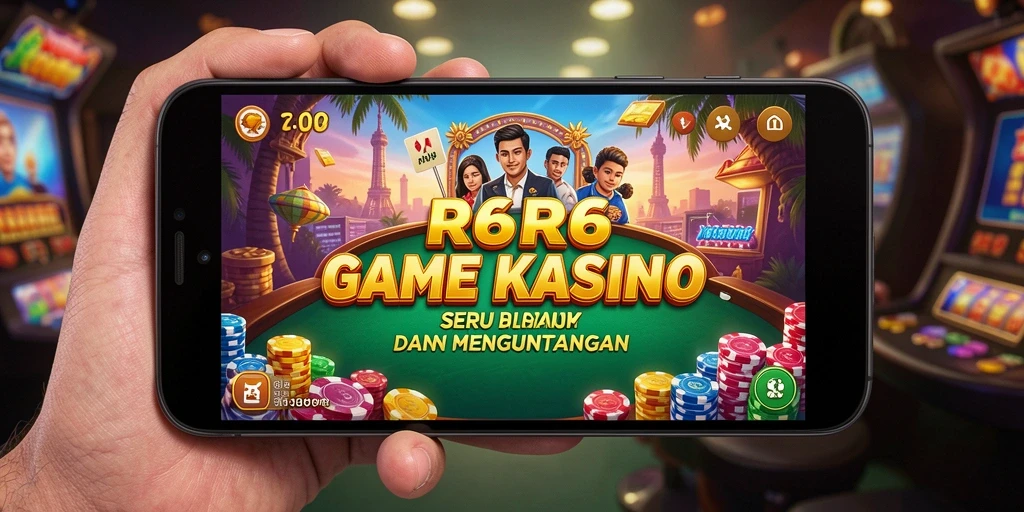 Screenshot utama R6R6 menampilkan aksi seru permainan Kasino.
