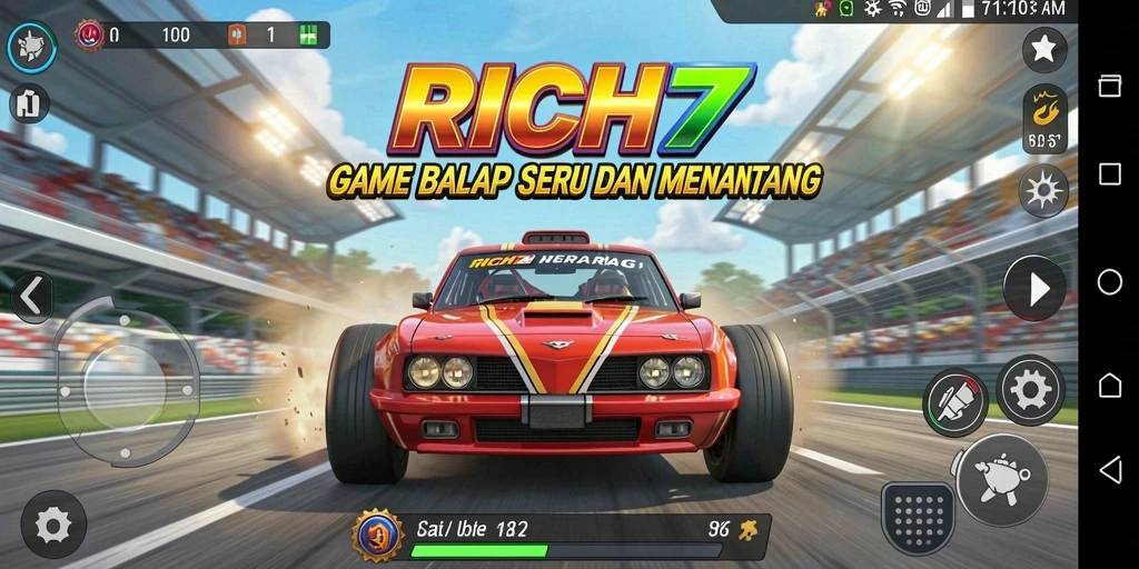 Menampilkan gameplay balap yang mendebarkan dan penuh aksi.
