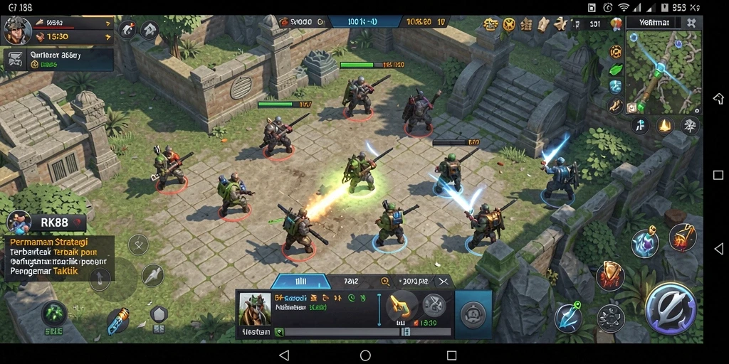 Tampilan gameplay strategi mendalam dalam RK88 yang menantang.