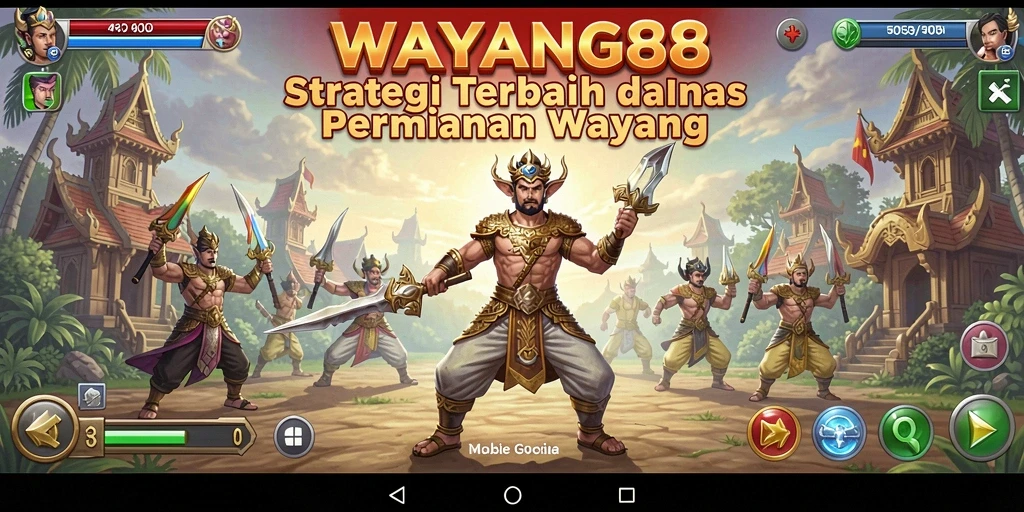 Tangkapan layar WAYANG88 menampilkan aksi seru dalam permainan strategi.