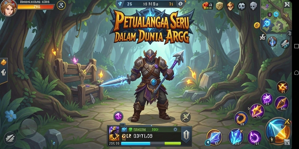 Gameplay ZK6 yang mengasyikkan dalam petualangan ARPG.